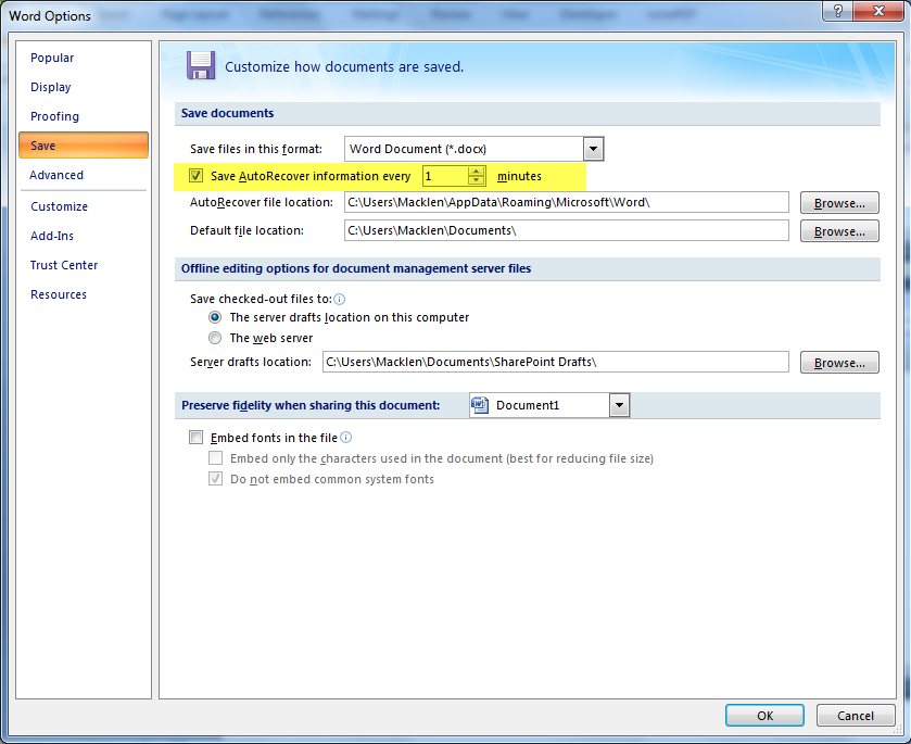 Recover unsaved documents in word Recover unsaved documents in word