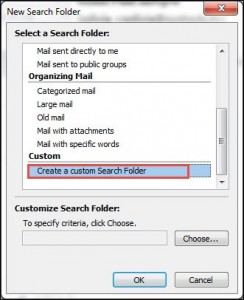 Create Custom Search Folder