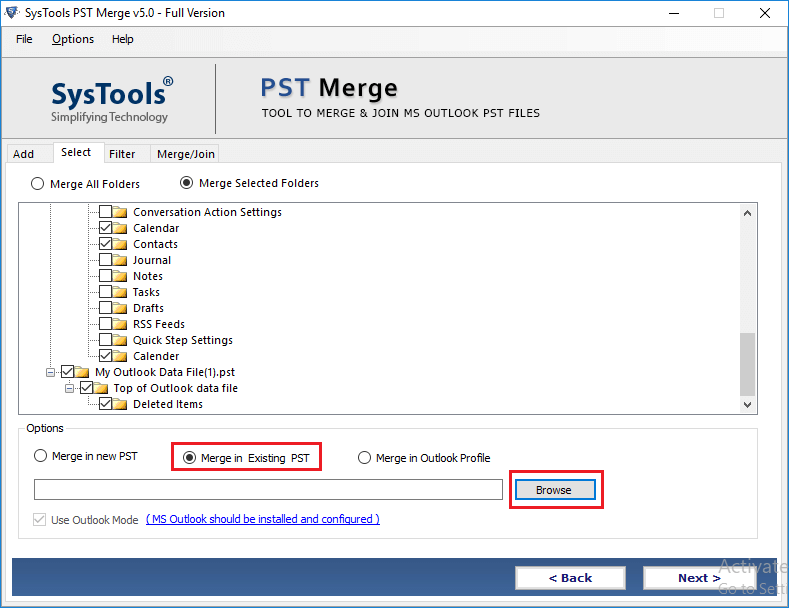 Merge PST Files Together