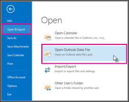 how to add pst to outlook 2013