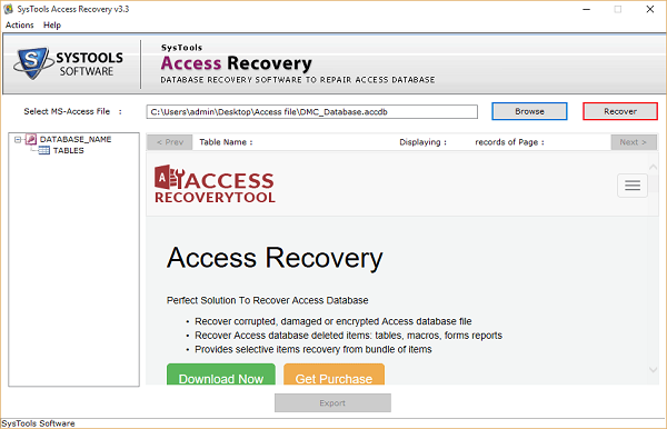 Recover Access File