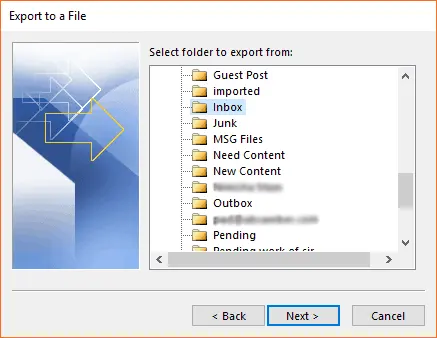 contacts folder
