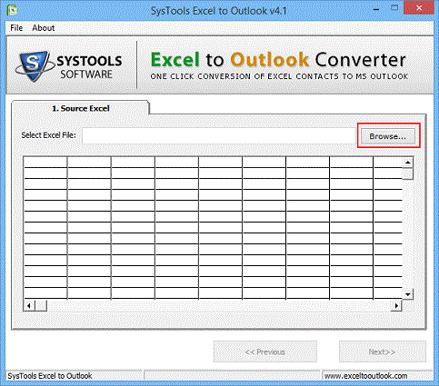 transfer excel contacts to outlook