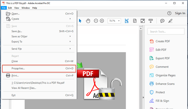 Create a Password Protected PDF File