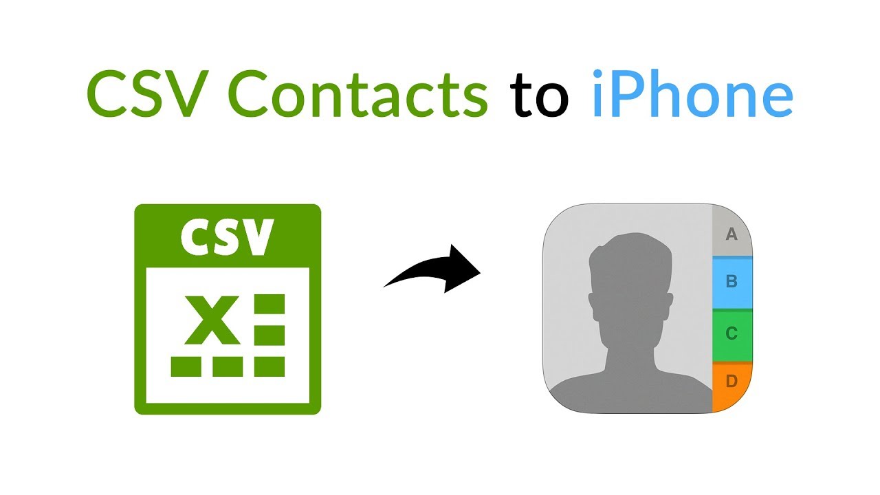 how to import csv contacts to iphone