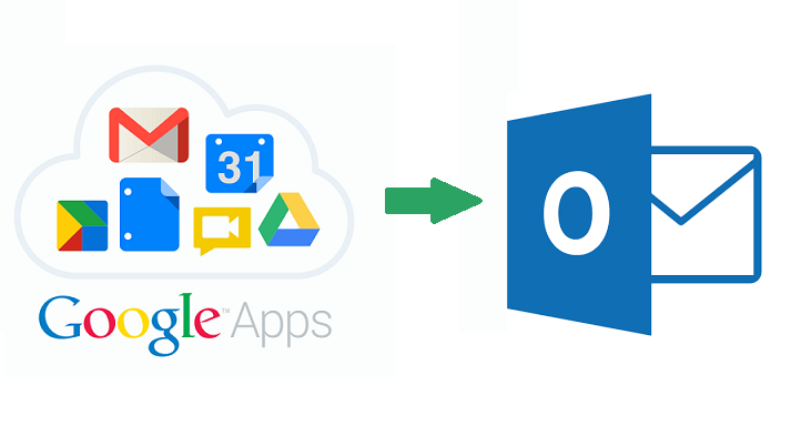 Migrate Google Apps to Outlook