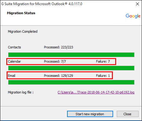 GSMMO MIgration Failure Error