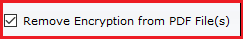 Remove Encryption from PDF files