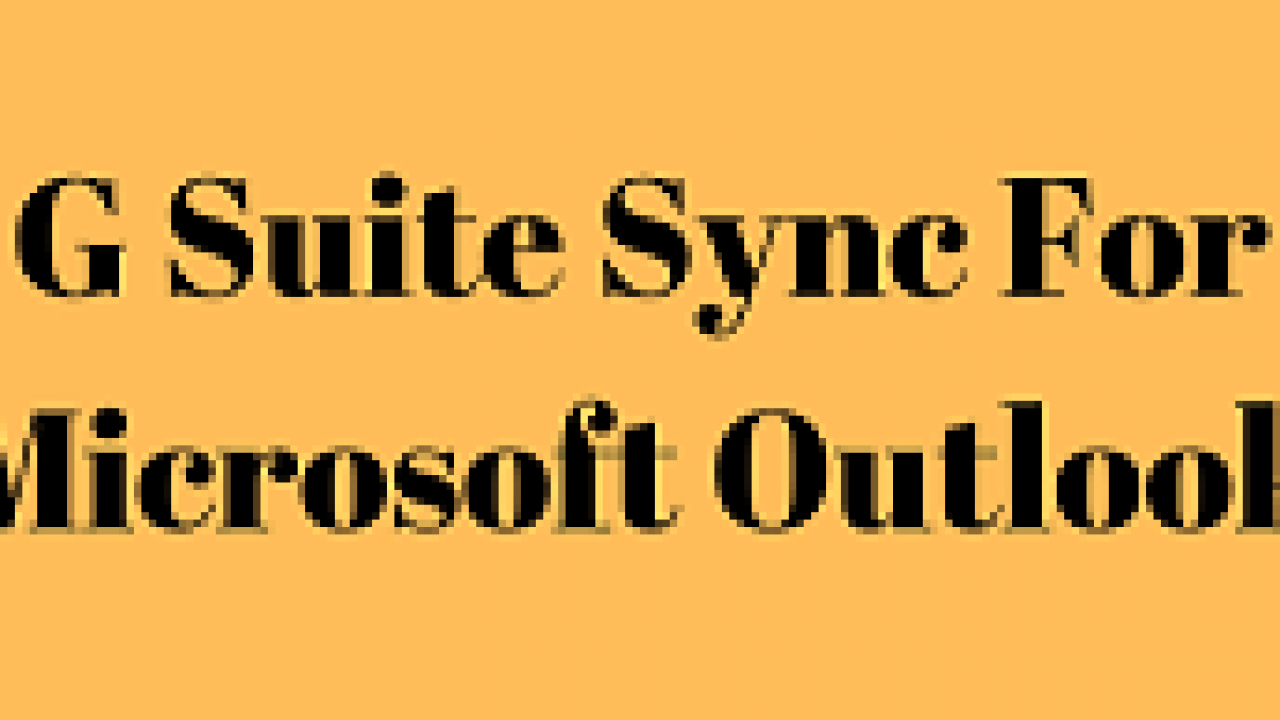 Google sync for outlook