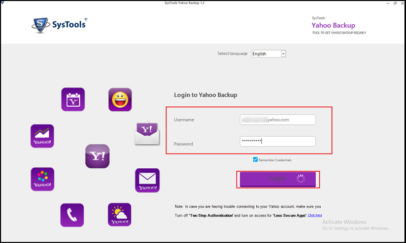 Yahoo mail login