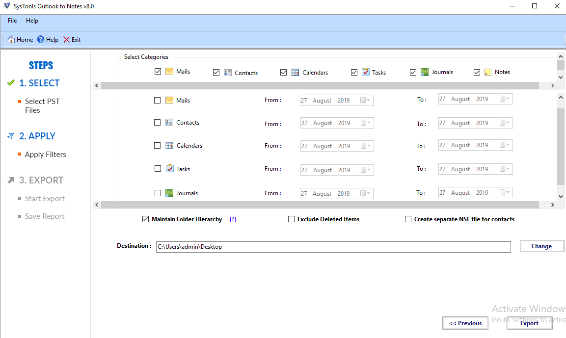 import encrypted pst file