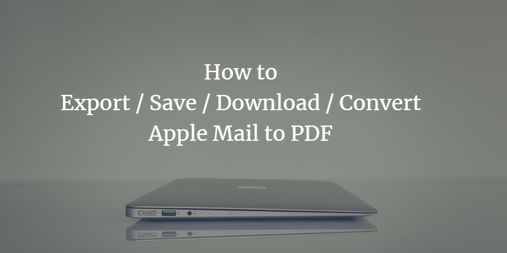 save apple mail emails