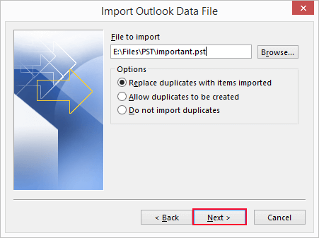 transfer outlook data from one computer to another