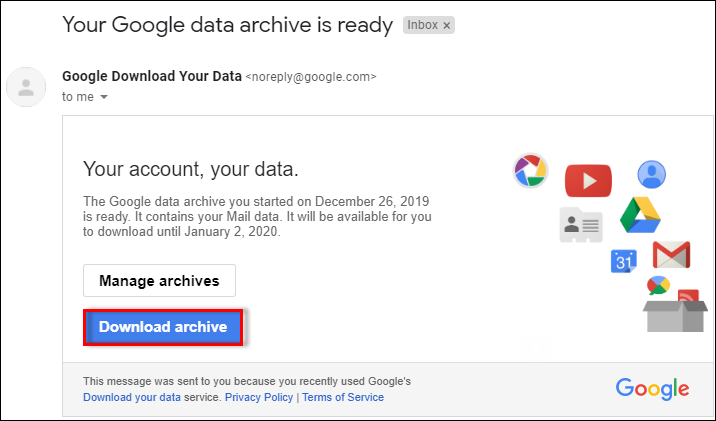 download gmail archive mbox