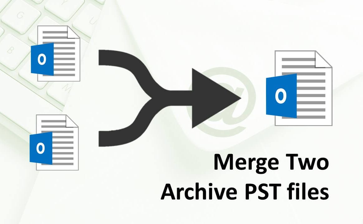 Merge two archive pst files