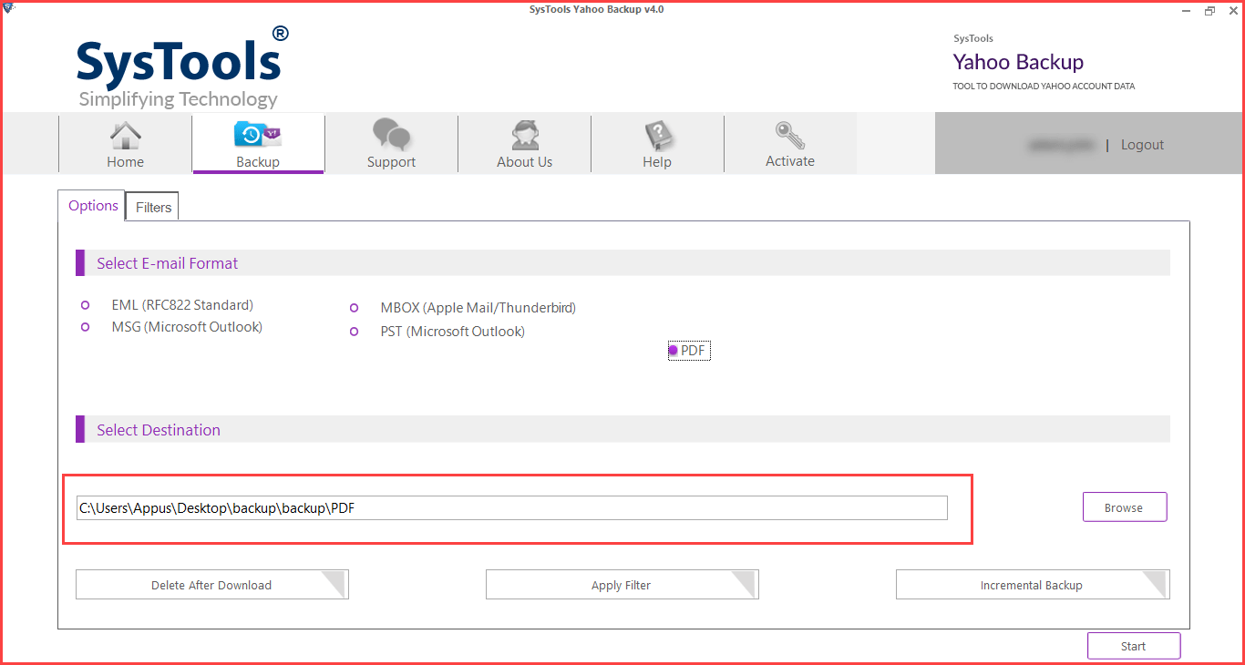 Convert Yahoo Email to PDF – Save Yahoo email as PDF