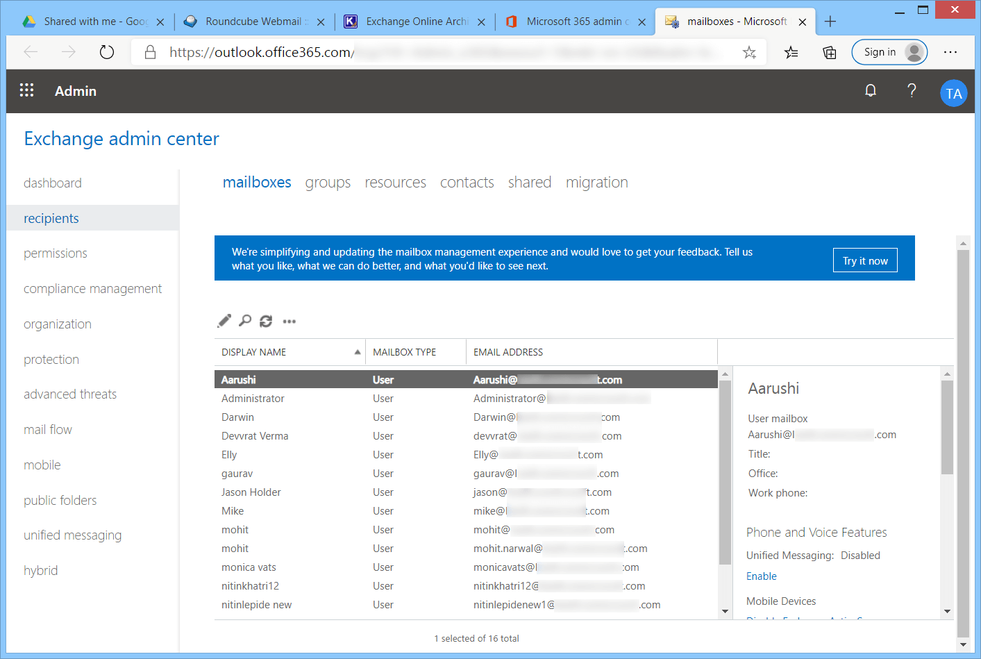 exchange online exchange online