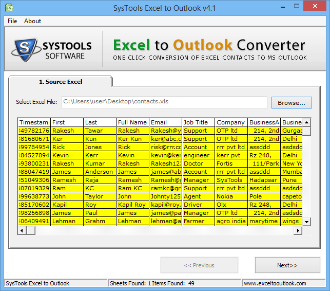 Import Excel List to Outlook Contact Group