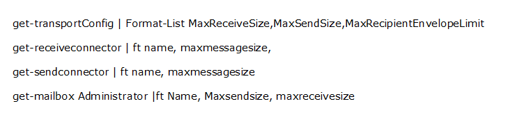 PowerShell Command to Set Size Limit