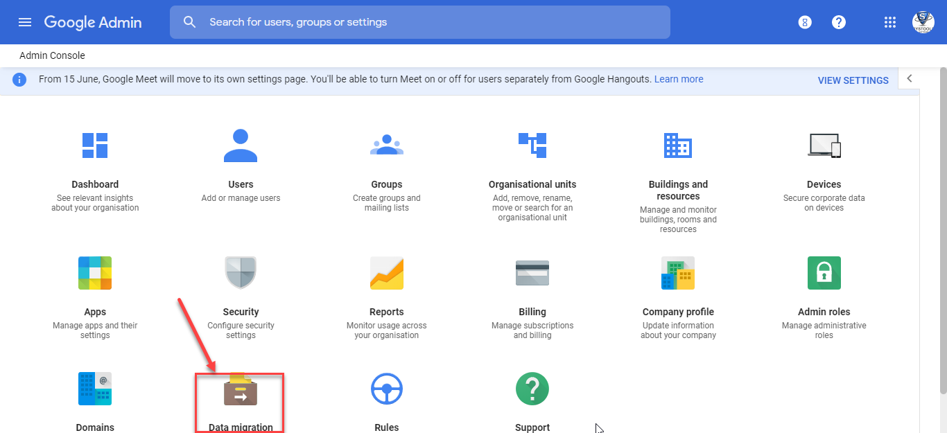 Google Workspace data migration