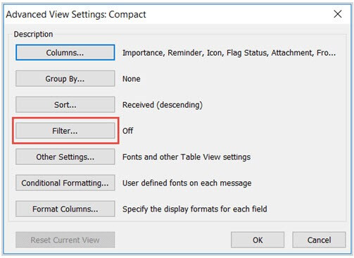 Advanced View Settings