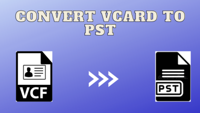 Convert vCard to PST