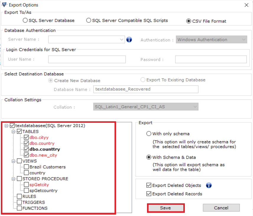 Export Data From SQL Database to CSV File 