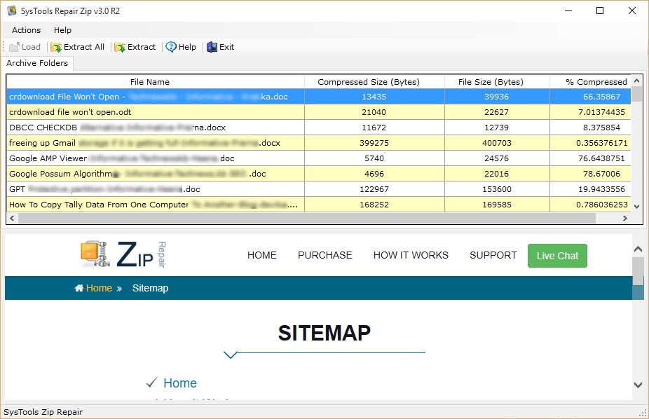 software shows your files