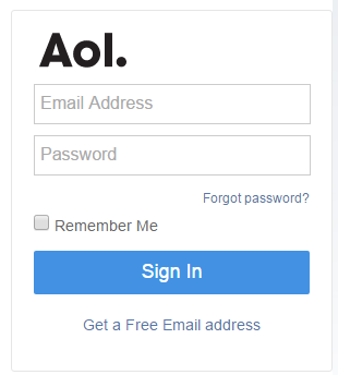 login AOL