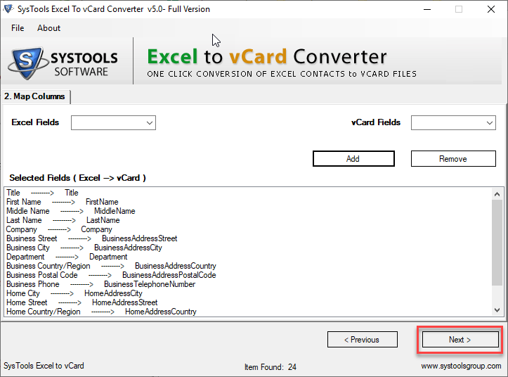 excel to vcf format online converter