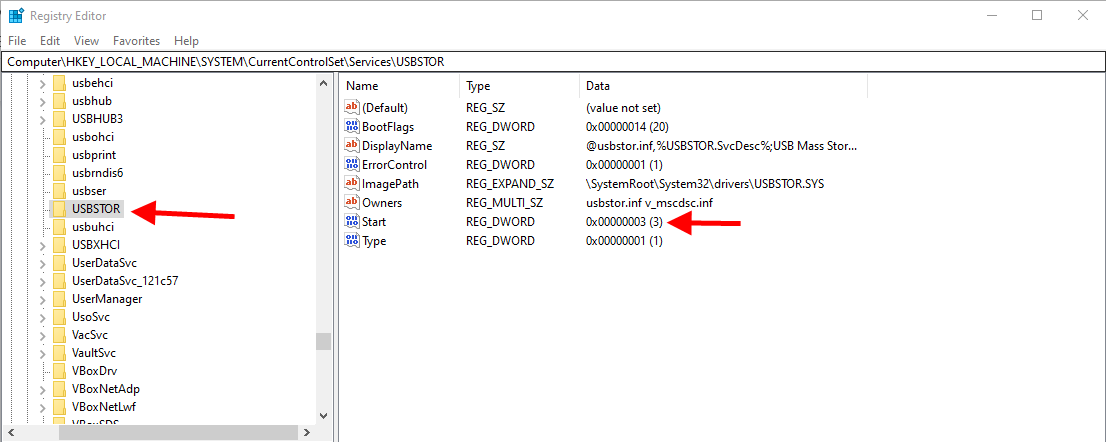 disable usb port in windows 10 through group policy