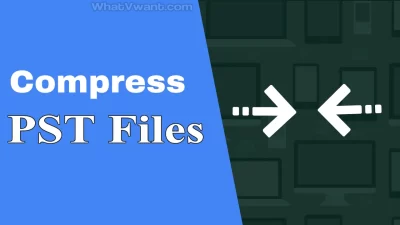 compress large pst files