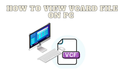 How to view vCard file on pc